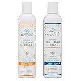 Era Organics Hair & Scalp Treatment- Best Sulfate Free Shampoo and Conditioner Set for Dandruff, Psoriasis, Eczema, Dry & Itchy Scalp While Moisturizing & Restoring Damaged, Dry or Oily Hair