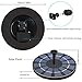 SOARAISE Solar Fountain with Battery Pack, 2.5W Powered Fountain Bird Bath Fountain Pump Free-Standing Outdoor Solar Panel Kits Water Pump for Birdbath, Garden, Pool, Pond
