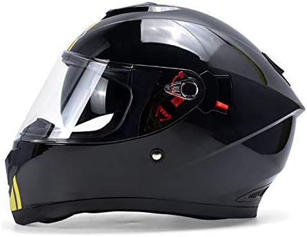 オートバイフルフェイスヘルメット 新作続 ジェットヘルメット 大人のためのクリアバイザー 男性と女性とバイク原付バイクストリートレーシングクラッシュ ヘルメットを 55 62cm I