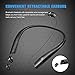 Bluetooth Headphones,DolTech Wireless Neckband Headset with Retractable Earbuds, HD Stereo Noise Cancelling Earphones with Mic (Call Vibrate Alert,18 Hrs Playtime)(Matte Black)