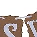 AIRSUNNY Wedding Western Party Decoration Bunting Garland Banner (Grey)