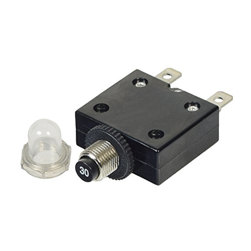 Monster Motion 32VDC 125/250VAC Push-Button Reset Circuit Breaker with 1/4" Tab Terminals (30 Amp) - Thumbnail 4