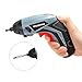 WORKPRO Cordless Rechargeable Power Screwdriver, Powered by 3.6V Li-ion Battery, USB Charging Cable and 10-Piece Bits Included