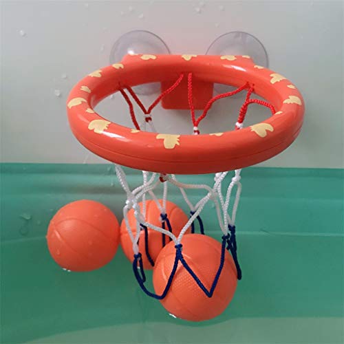 â˜€ Dergo â˜€Bath Basketball ï¼ŒKids Bath Basketball Hoop Ball Bathtub Shooting Shower Water Play Game Pool Toys