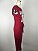 Crazy Women's Sexy Letter Hoodie Bandage Sport Jumpsuit Romper Clubwear-wine-M
