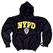 NYPD Shirt Hoodie Sweatshirt Navy Blue Authentic Clothing Apparel Officially Licensed Merchandise by The New York City Police Department Embroidered Letters and NYPD Logo Large