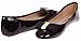 Chatties Ladies Patent Pu Ballet Flat With Bow (See More Colors and Sizes)