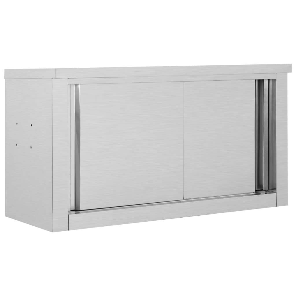 vidaXL-Armario-Pared-de-Cocina-Puertas-Correderas-Acero-Mobiliario-Duradero-Robusto-Resistente-Practico-Funcional