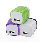 Wall Charger, MaxMall 3-Pack USB 1.0AMP AC Universal Power Home Travel Adapter Wall Charger Plug for iPhone 6 Plus, 6s Plus, iPad, Tablet, Samsung Galaxy S6 Edge, Note 5, LG, Sony and More