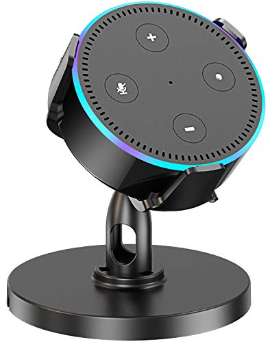Pobon Table Holder for Dot 2nd Generation & Xiaomi AI Speaker, 360Â° Adjustable Desktop Stand Mount for Smart Speaker, Improves Sound Visibility and Appearance, Dot Accessories