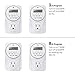 Smart Digital Programmable Outlet Timer, Outdoor Timer for Lights, Lamps, Set Up to 4/6/8 On/Off Programs for Plug in Electrical Outlets, 2 Pack