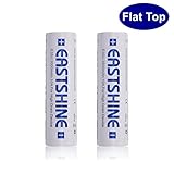 EASTSHINE E35U 3500mAh 10A Flat Top 3.7V 12.9Wh 18650 Rechargeable Li-ion Battery for High Drain Devices, 2Packs