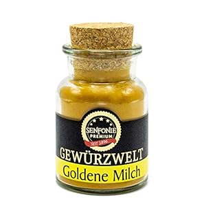 Altenburger Original Senfonie Premium Golden Milk, Goldene Milch Gewürzmischung 80 g, Latte-Pulver mit Kurkuma, Ingwer…