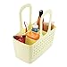 iDesign Orbz Plastic Bathroom Divided Shower Tote, Small College Dorm Caddy for Shampoo, Conditioner, Soap, Cosmetics, Beauty Products, 11.75
