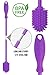 Eco-Friendly BPA Free Silicone Bottle Brush- Kitchen Cleaner For Washing Scrubbing Glass- Sports Water Bottle- Tumblers Wine Glasses-Dishes with Long Neck- Ergonomic Non Slip Handle