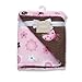 Baby Starters Ladybug Print Reversible Blanket, Pink