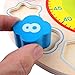 Joqutoys Wooden Shape Sorting Clock Puzzle Teaching Time Number Blocks Educational Toy for Kids