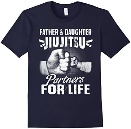 Mens Father and Daughter Jiu Jitsu Partners T-Shirt 2XL Navy