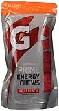 Gatorade Prime Energy Chews Fruit Punch- 5- 6 Packs in One Sealed Bag