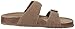 Madden Girl Women's Brando Flat Sandal, Taupe Fabric, 8 M US