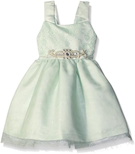 Jayne Copeland Big Girls Lace W Mesh and Motif, Mint, 7