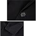 Mens Slim Fit Casual One Button Blazer Jacket Black 6XL