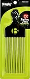 Afro Hair Pick Extra Large Long Black Fist Long Metal Pik (B-2407)
