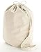 BagzDepot Heavy Weight 100% Thick 12oz. Canvas Laundry Travel Garment Bags - Luggage Totes - Drawstring Bags - with Shoulder Strap