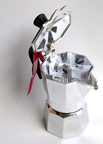 Bialetti Espressokocher-5791 Espressokocher, Aluminium, Silber/Schwarz, 13x6.5x12 cm – Bild 4