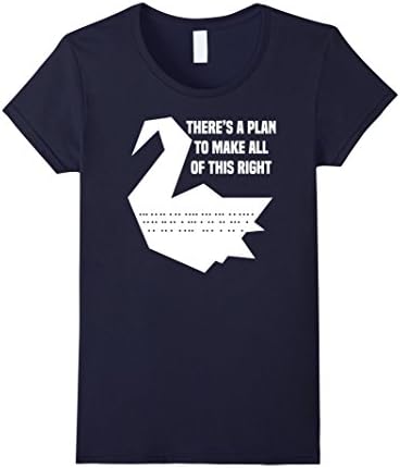 Women's ~Prison ~ A Plan To Make All Of This Right ~ Break T-Shirt~ Large Navy