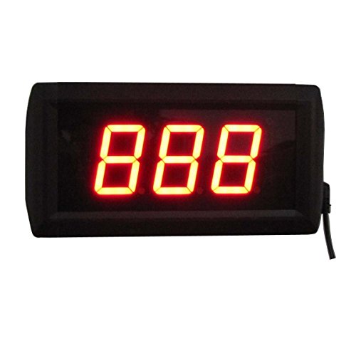AZOOU IR Remote Control 1.8" LED Days Countdown Timer Support Max 999 Days Count Red Color