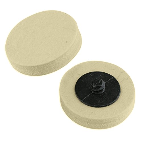 Mckay 2" Roloc Polishing Disc Buffer Attachment- compressed Wool Fabric- 1/2" Diameter Thick