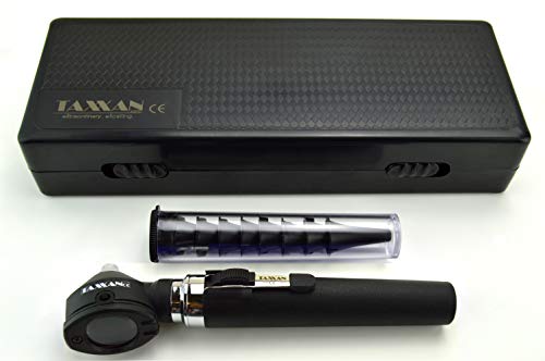 TAXXAN Fiber Optic Otoscope Set Black in CASE ENT Diagnostic Set Otoscope with Disposable Speculum - Thumbnail 7