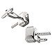 Liftstyle Jewelry Men's Hammer Thor T Shirt's Sliver Cufflinks 2pcs Wedding Cuff with Nice Gift Bag