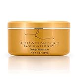 KERATIN CURE - Deep Hair Reparation Masque 250g /8.81 oz Gold & Honey with Argan Oil - Shea Butter 250 g / 8 Oz Conditioning Moisturizing Hair Treatment