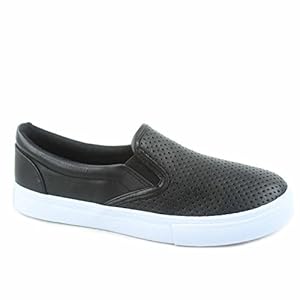 soda black slip ons