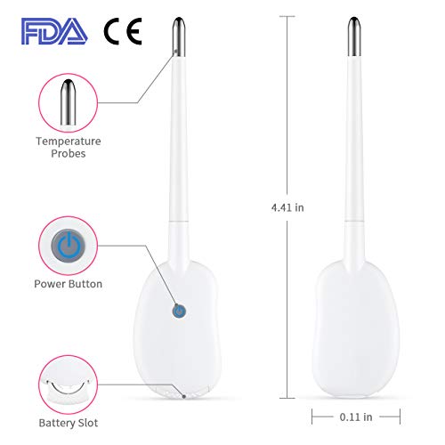 Basal Thermometer for Ovulation, PRYMAX Basal Body Thermometer Auto Sync Data BBT Thermometer for Ovulation, Menstrual Tracking and Prediction, Fertility Monitoring Support iOS/Android APP