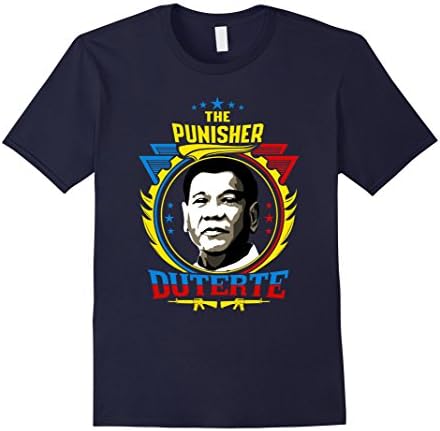 Men's Duterte punishes all T-Shirt Medium Navy