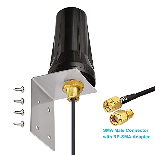Bingfu-4G-LTE-Antena-Exterior-Antena-SMA-Impermeable-Montaje-en-Pared-5dBi-para-Orange-Vodafone-y-Movistar-Puerta-de-Enlace-de-Enrutador-4G-LTE-Modem-Enrutador-Celular-Camara-de-Seguimiento