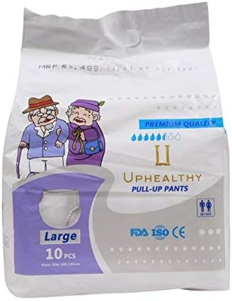 Uphealthy Adult Pull Up Diapers/Pants/Brief (L) Size (100-135) cm