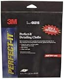 3M 06016 Perfect-It Detailing Cloths, 06016, 12 in x 14 in, 6 cloths per pack