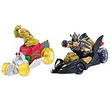 Teenage Mutant Ninja Turtles T-Machines Michelangelo in Hot Rod and Shredder in Shreddermobile Diecast Vehicle (2-Pack)