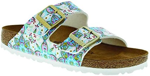 white floral birkenstock
