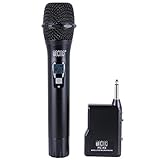 TONOR Handheld Wireless Microphone, VHF Vocal Audio Dynamic Mic for Outside Amplifier Party Wedding Entertainment Activity, Indoor Meeting Karaoke Recording