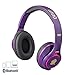 Votones Wireless Headphones for Kids Adults Over Ear Rechargeable Foldable Bluetooth Headset with Microphone 3.5mm Jack for Hands Free Calling,Compatible with Smartphones PC Tablet-Blue