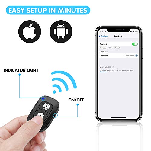 image for UBeesize Cell Phone Tripod Mount with Wireless Remote, Selfie Stick Mo
