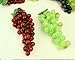 Lopkey 3 Pack- Artificial Plastic Fruit Grapes Cluster Home Office Decoration Green