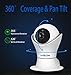 FullHD 1080p WiFi Home Security Camera Pet Camera Wireless IP Indoor Surveillance System Pan/Tilt/Zoom with 2 Way Audio Night Vision Motion Detection Remote Baby Monitor iOS/Android