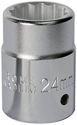 Sealey S34/24 Walldrive Socket 24Mm 3/4Sq Drive, Silver