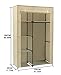 Homebi Closet Wardrobe Clothes Closet System Non-woven Fabric Clothes Rack Portable Storage Organizer with Shelves and Hanging Rod,41.14